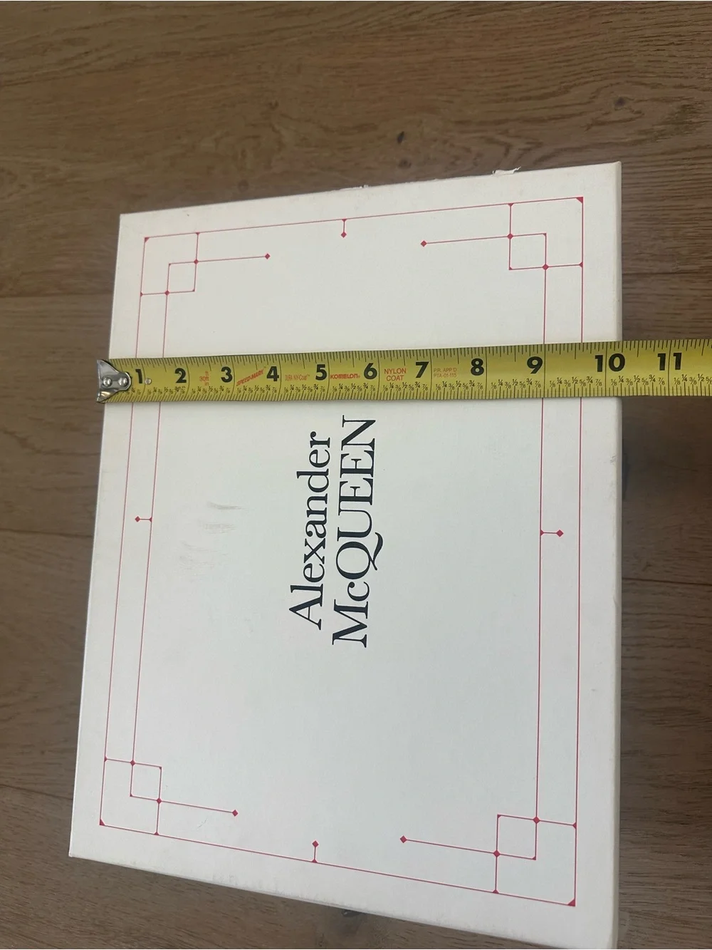 Alexander McQueen Empty Shoe Box with Original Tissue Paper Luxury Storage Displ